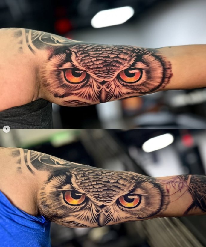Owl tattoo by InkMeLele